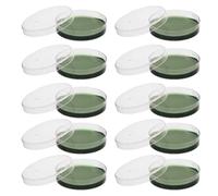 Veemoon 10pcs Nutrient Agar Petri Dishes 6cm Microbiology Culture Plates for Scientific Experiments Laboratory Use Students and Professionals
