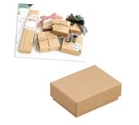 Veemoon 10Pcs Paper Jewelry Boxes Vintage present Packaging for Earrings Necklaces Bracelets Decorative Cardboard Display Cases with Sponge for Weddings Birthdays Special