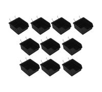 Veemoon 10pcs Pegboard Bins Pegboard Organizer Slanted Opening Thickened Plastic Plastic and Stainless Steel No Drill Installation Easy Component Access Workbench Storage