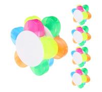 Veemoon 10pcs Petals Highlighters Colors Fluorescent Marker Pens for School and Office Flower Shape Watercolor Study Marker Pens for Collaborative Group Activities and Journaling