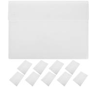 Veemoon 10pcs Plastic Envelopes for Documents: A4 Size Button Document Bags - Snap Closure File Folders for Office School & Business - Plastic Envelopes