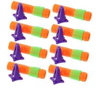 Veemoon 10pcs Plastic Oil Pastel Extenders Crayon Holder Stand Multipurpose Drawing Tool for Artists Ergonomic Lengthener Compatible with Crayons and Oil Pastels