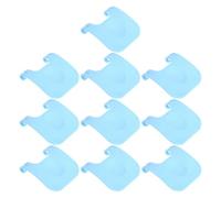 Veemoon 10pcs Plastic Pet Cage Fasteners Wire Cage Buckle Clips with 2 Blue Fixed Edge Clips for Small Animal Rabbit Hamster Guinea Pig Indoor Playpen Accessories