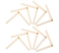 Veemoon 10pcs Plastic Pin Hinges for Rc Plane and Fixed-Wing Aircraft Model Easy Installation and Enhanced Flight Performance White Plastic Hinge Accessory for DIY Model Plane