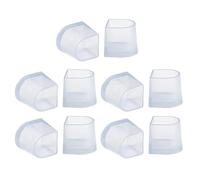 Veemoon 10pcs PVC Shoe Heel Protector Covers Plastic Lady High Heels Grass Protective Caps Transparent Comfortable and Durable Anti-Slip and Skid-Proof S Size