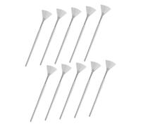 Veemoon 10pcs Reusable Mask Applicator Brush Long Handle Flare Brush for Facial Beauty Tool Makeup for Women Girls