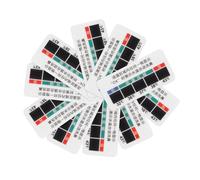 Veemoon 10pcs Saline Gel Temperature Sticker Strips for Nasal Rinse with Backing Adhesive Design Monitoring Nasal Wash Temperature Compatible with Nose Rinsing Bottle Liquid Crystal