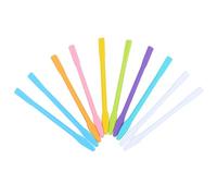 Veemoon 10pcs Silicone Stir Sticks Facial Mask Stirring Sticks Comfortable Application Assorted Color for Handcrafts DIY Mud Mask Mixing Random Color
