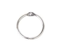 Veemoon 10pcs Silver Articulated Buckle Rings Plated for Albums Scrapbooks Notebooks and Calendars Binder Rings Craft Kit