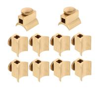 Veemoon 10Pcs Small Brass Self Tapping Screws Flute Assembly Instrument Parts Miniature Copper Repair Kit Replacement Screws for Musical Instrument Maintenance