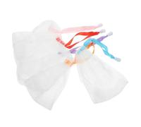 Veemoon 10Pcs Soap Saver Mesh Bags for Body and Facial Cleansing PE Mesh Foaming Net with Drawstring Extend Soap Life and Create Rich Bubbles for Shower and Daily Use