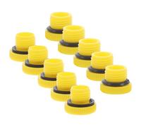 Veemoon 10pcs Socket Sealing Screw Ends Pp Yellow Unf 1/2-20 9/16-18 Secure Fit Easy Identification Hydraulic Systems