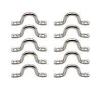 Veemoon 10pcs Stainless Steel 316 Marine Boat Handle U-Shaped Saddle Mount Grip 5mm for Yacht Kayak Dinghy Deck Hardware Accessories