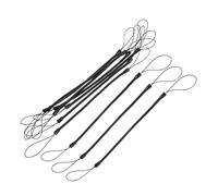 Veemoon 10pcs Stylus Pen Wrist Strap Lanyard Anti Lost Rope Retractable Spring Structure Black Nylon Pvc Ensuring Pens Are Always within Reach for Tablet Accessories