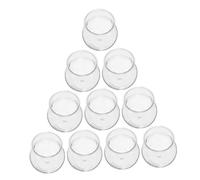 Veemoon 10pcs Succulent Planter and Moss Ecological Vessel Set for Desktop Diy Micro Landscape, Plastic Hydroponic Plant Container for Indoor Gardening and Plant Propagation