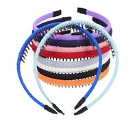 Veemoon 10pcs Teeth Comb Headband Non- Fabric Covered Hair Accessories for Women Comfortable and Headdress for and Everyday Use