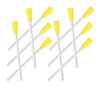 Veemoon 10pcs Triangle Instrument Mallets with Plastic and Metal Material, Protecting The Instrument with Good Toughness, for Percussion and Educational Use