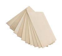 Veemoon 10Pcs Unfinished Wooden Planks Basswood Boards for DIY Crafts Multi-use Timber Strips for Painting Engraving and Handcrafts Family Educational Tool