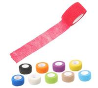 Veemoon 10Rolls Elastic Wrap Skin Friendly Athletic Tape for Sports Injuries Comfortable Support for Arms Lightweight and Breathable Non Woven Multi Color