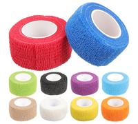 Veemoon 10Rolls Self Elastic Tape Breathable Non Woven Wrap for Wounds Sports Protection for Human and Pet Use