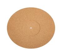 Veemoon 12-inch Cork Turntable Mat Groove, Natural Color Vinyl Record Cushion Pad, Anti-Vibration Protective Slipmat for Turntable Platter