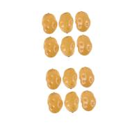 Veemoon 12 Pcs Foam Artificial Potato Model Lifelike Vegetable Decoration for Kitchen Photography Rural Farmhouse Style Home Shop Ornament