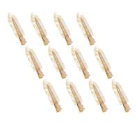 Veemoon 12 Pcs Gold Glitter Duckbilled Hair Clips Set, Decorative Hair Accessories for Women and Girls, Non-marking Side Snap Clips for Everyday Use and Special Occasions