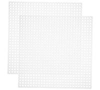 Veemoon 12 Pcs Plastic Mesh Canvas Sheets Quilting Squares for Handmade Sewing Embroidery Yarn Crafting Needlework and Patchwork DIY Projects
