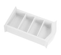 Veemoon 12 Scale Mini Bookcase Model White Miniature Storage Shelf for Dollhouse Study Room Decoration