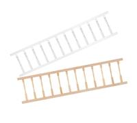 Veemoon 12 Scale Wooden Micro-Landscape Railing Columns White and Plain Color for Dollhouse Decoration and Pretend Play