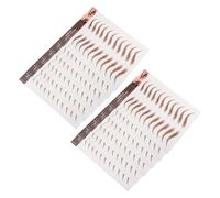 Veemoon 12 Sheets Eyebrow Stickers Realistic Simulation Brow for Grooming Shaping Durable Skin Safe Eyebrow Stickers Peel Off Easily for All Day Wear and Natural Look