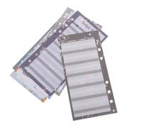 Veemoon 120 Sheets Floral Budget Planner Inserts with Punch Cash Budget Binder Refills for Money Tracking and Expense Management Visual Organizer for Personal Finance