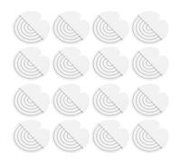 Veemoon 120pcs Hair Perm Care Pad Heat Shield Protector for Bonding Scalp Pads Scales Hair Extension Tools and Supplies