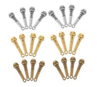 Veemoon 120pcs Metal Charms for Crafts Musician Pendant Charms Jewelry Making Supplies Microphone Band Music Pendant