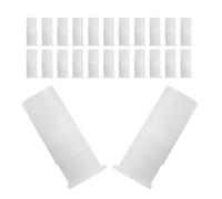 Veemoon 120pcs White Abs Squeaky Dog Replacement Plastic Squeakers for Plush Repair and DIY Projects with Versatile Design and Loud Squeaking Sound for Dogs and Cats