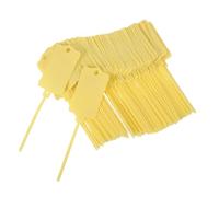 Veemoon 120pcs Writable Plastic Tags with Sealing Straps for Cable Organization Industrial-Grade Zip Tie Labels for Luggage Wire and Retail Identification