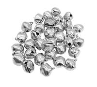 Veemoon 12mm Small Silver Bells Jingle Bells Small for Silver Jewelry Craft Projects