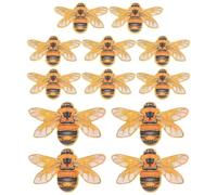 Veemoon 12pcs Bee Wall Art Stickers, Realistic Bumblebee Wall Insect Decoration Cute 3D Animal Miniature Scene Stickers Peel and Stick for Bedroom Living Room Kids Bedroom Decor