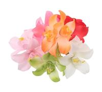 Veemoon 12pcs Boho Floral Hair Clips Fade-resistant Fake Flower Hairpins for Women and Lightweight Beach Travel Headdress with Vibrant Colors