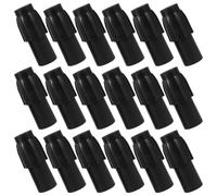 Veemoon 12pcs Broom Handle Threaded Tip Adjustable Pipe Clamp Connector, Plastic, Black, for 22/19mm and 25/22mm Poles, Homes and Public Spaces