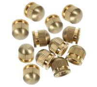 Veemoon 12pcs Copper Brass Screw Caps M5 Threaded Lamp Shade Nuts
