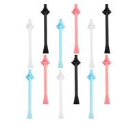 Veemoon 12pcs Disposable Nose Wax Applicator Sticks for Effective Nose Hair Removal with Dual-purpose Plastic Design Improving Breathing Comfort, for Nostril Cleaning and Personal Grooming