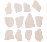 Veemoon 12pcs DIY Painting Stones Smooth Rock Pebbles for Craft Drawing Compact Irregular Shape for Vase Filler Garden and Fish Tank Decor Portable Art Supplies for Adults
