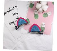 Veemoon 12Pcs Double-sided Cat Ear Hairpins for Handmade Alligator Hair Clips Non-slip Barrettes Hair Accessories for Boy Girl and Party Cosplay Use
