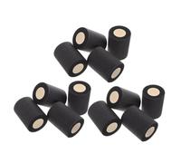 Veemoon 12pcs Elastic Skin Film Sports Foam Bandage Underwrap Athletic Tape for Ankle Wrist Knee Elbow Shock Absorbing Tennis Racket Grip Wrap Black Set