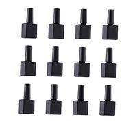 Veemoon 12pcs Empty Glass Nail Polish Bottles Organizer Dispenser for Diy Nail Art Craft for Home Studio Use