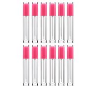 Veemoon 12pcs Empty Lip Glaze Tubes Rubber Caps DIY Lipstick Cosmetic Packing Containers for Travel Storage