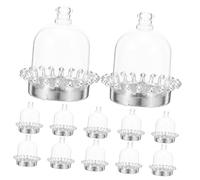 Veemoon 12pcs European-style Plastic Candy Dome for Wedding Favour Boxes Small Decorative Treat Box for Wedding and Candy Wrapping