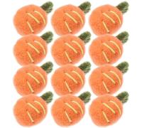 Veemoon 12pcs Felt Carrot Hairpin Brooches DIY Accessories for Handmade Headdress Works Orange Wool Felt Decorative Craft Supplies