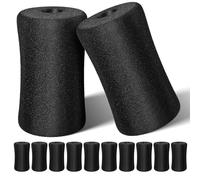 Veemoon 12pcs Foot Sponge Pads Roller Pad Replacement for Leg Extension Machine Cover, Exercise Roller Sponge Sleeve 22mm Inner Diameter 135mm Length, Gym Workout Accessories
